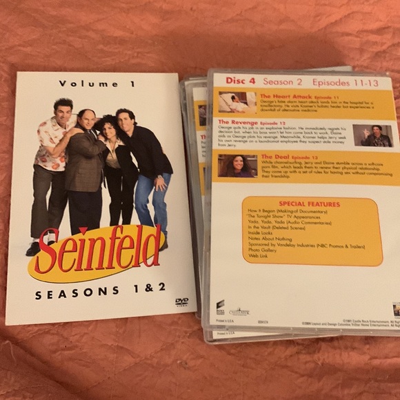 Seinfeld - complete season 1 & 2, opened but never used - Picture 6 of 6
